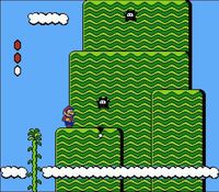 une photo d'Ã©cran de Super Mario Bros 2 sur Nintendo Nes